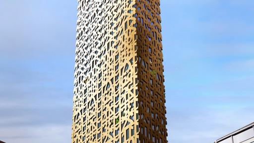 Architecture & Interiors. Trätoppen: Anders Berensson Architects is set to transform an old parking lot in Stockholm into a multi-use wooden skyscraper.