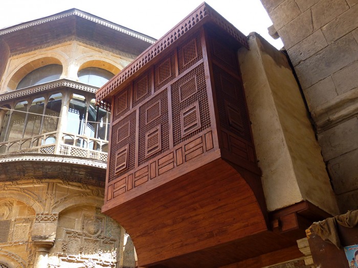 Restored façade of Ottoman House in Al-Sukkariya.