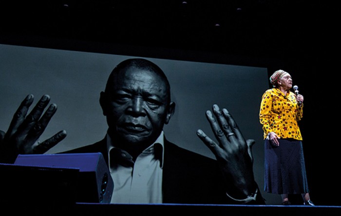 Barbara Masekela during the Hugh Masekela tribute