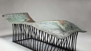 Conrad Hicks' Chaise Muse will be on exhibition at Design Miami/Basel from 17 to 22 June. Image: Southern Guild. 