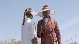 The SS17 collection by South African fashion designer Lukhanyo Mdingi, shot against the dramatic colours of the South African landscape. Image: Kent Andreason