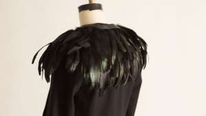 This augmented feathered jacket by Birce Ozkan is a smart fashion piece that mimics the navigational sense of a bird