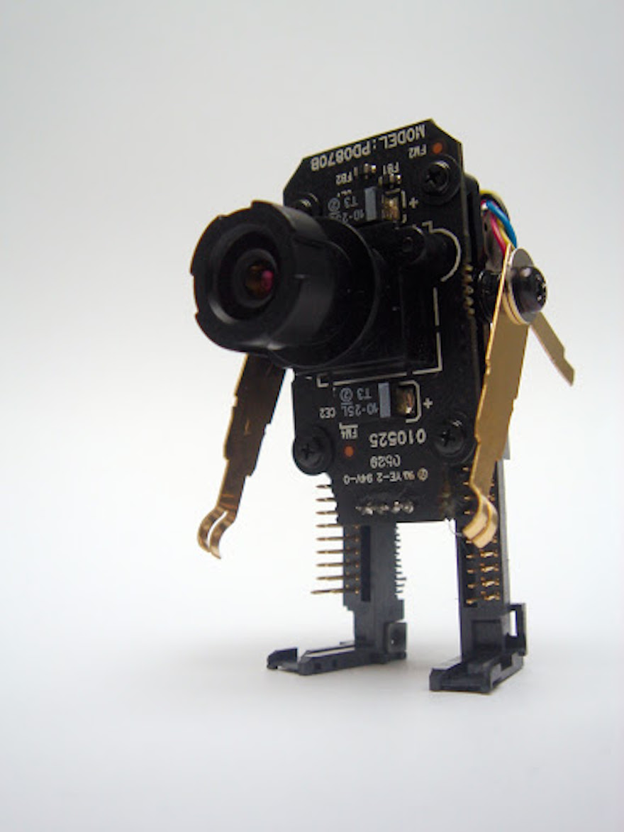 Miniature robots made from waste electronic chips and wires | Design Indaba