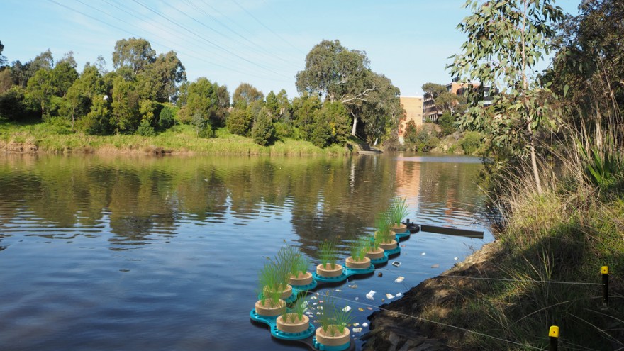 Floating bio-filtration system cleans up river litter | Design Indaba