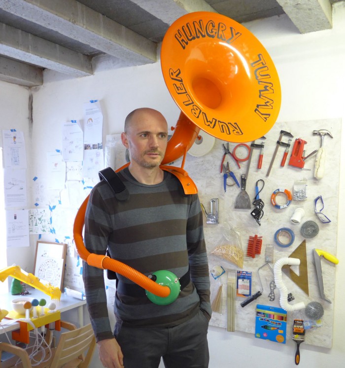 Tummy rumbler to amplify your hunger was a commission for the Kelloggs breaks brand Image: dominicwilcox.com