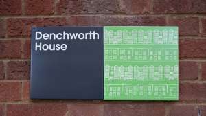 Wayfinding system for Stockwell Park Estate development in Lambeth, south London by Hat-trick. 